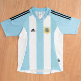 2002 Argentina Home Retro Soccer Jersey