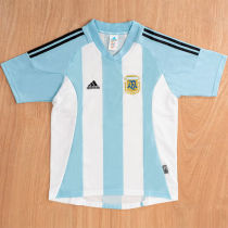 2002 Argentina Home Retro Soccer Jersey