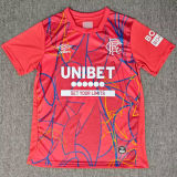 26-27 Rangers Red Goalkeeper Fans Soccer Jersey