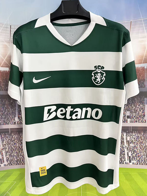 26-27 Sporting Lisbon Home Fans Soccer Jersey