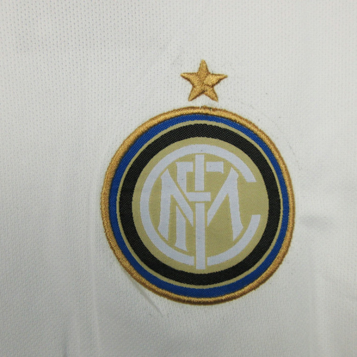 2010-2011 INT Away White Retro Soccer Jersey