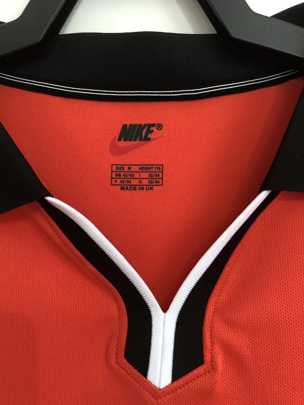 1998 Netherlands Home Retro Soccer Jersey