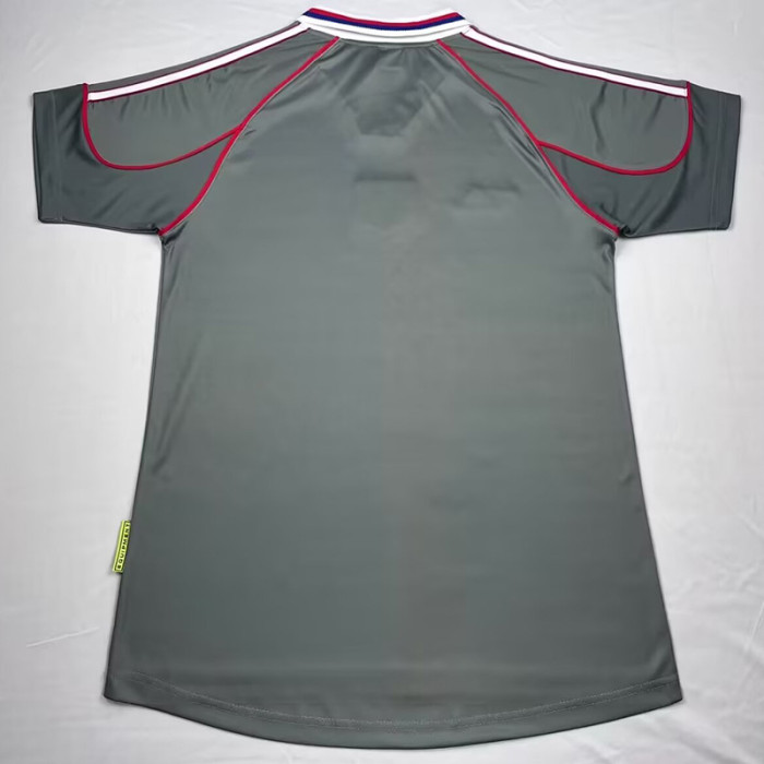 2000-2001 Lyon Away Gray Retro Soccer Jersey