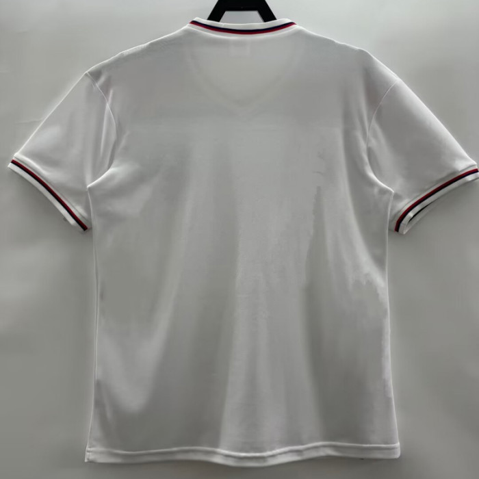 1980-1982 England Home White Retro Soccer Jersey