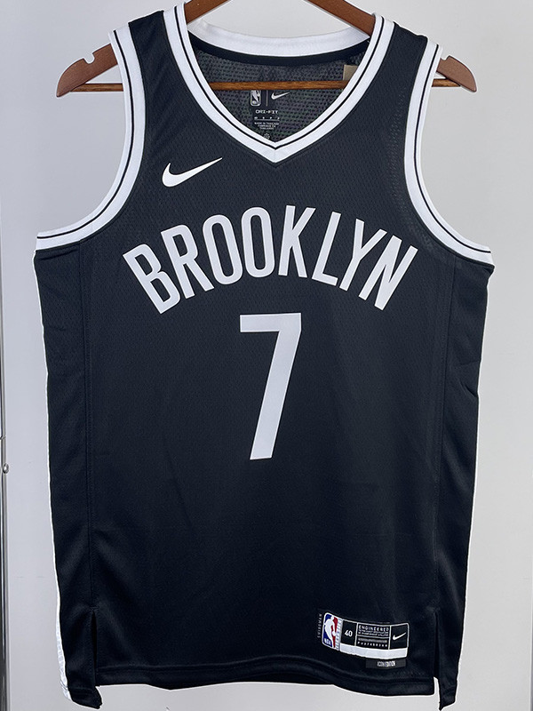 22-23 Nets DURANT #7 Black Top Quality Hot Pressing NBA Jersey