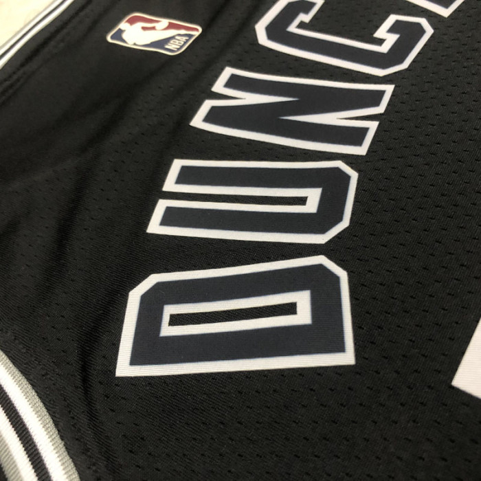 22-23 SA Spurs DUNCAN #21 Black Top Quality Hot Pressing NBA Jersey (Retro Logo)