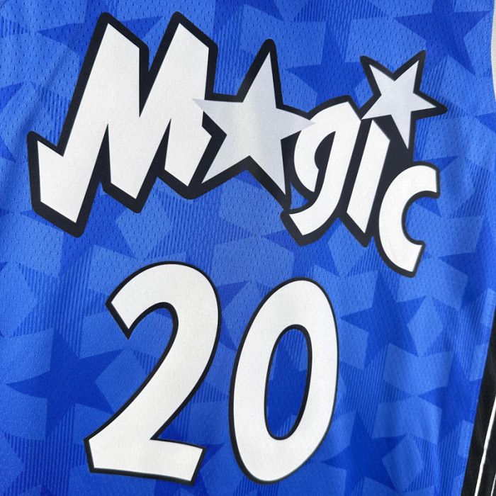 23-24 Magic FULTZ #20 Dark Blue Top Quality Hot Pressing NBA Jersey (Retro Logo)(V领)