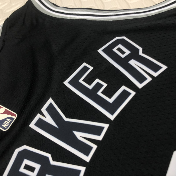 22-23 SA Spurs PARKER #9 Black Top Quality Hot Pressing NBA Jersey (Retro Logo)