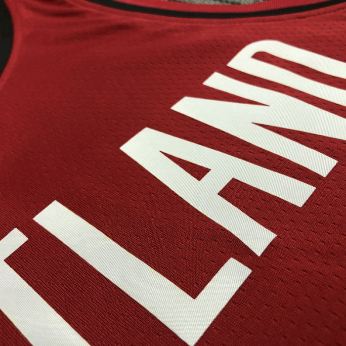 Trail Blazers McCOLLUM #３Red Trapeze Edition Top Quality Hot Pressing NBA Jersey
