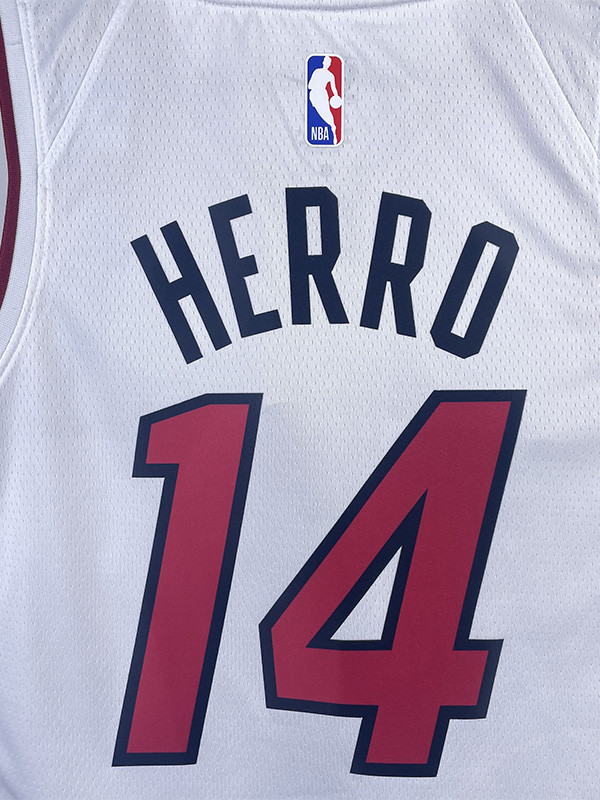 22-23 HEAT HERRO #14 White Top Quality Hot Pressing NBA Jersey (V领）