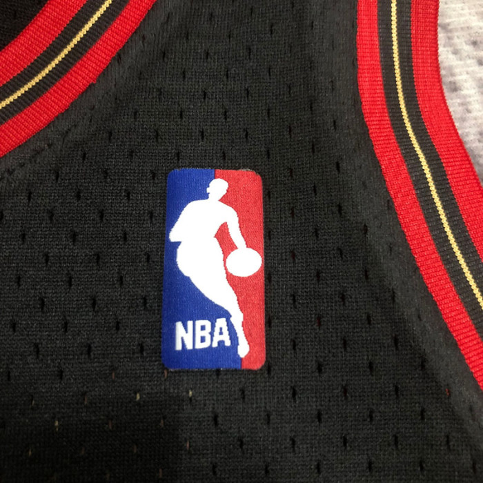 1998 76ERS IVERSON #3 Black Retro Top Quality Hot Pressing NBA Jersey