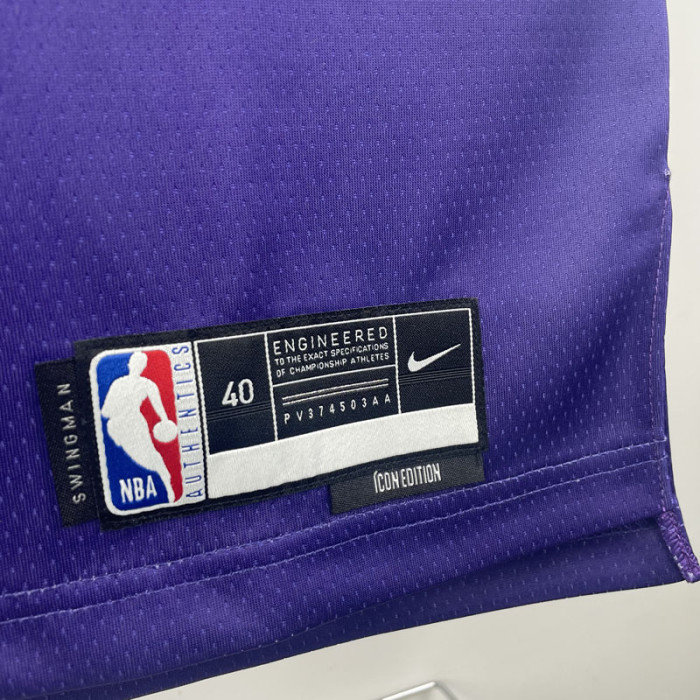 23-24 SUNS AYTON #22 Purple Top Quality Hot Pressing NBA Jersey