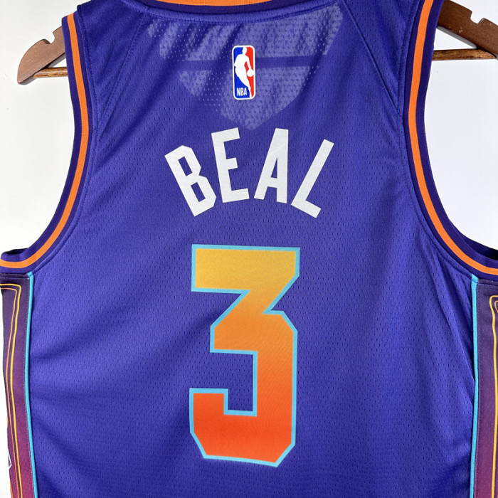 23-24 SUNS BEAL #3 Purple City Edition Top Quality Hot Pressing NBA Jersey