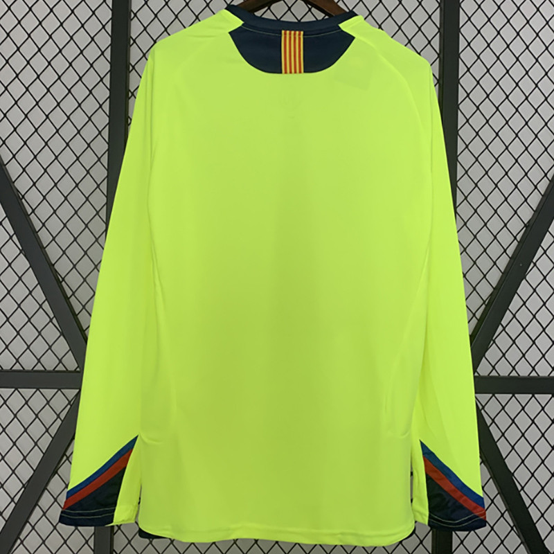 2005-2006 BAR Away Yellow Long Sleeve Retro Soccer Jersey (长袖)