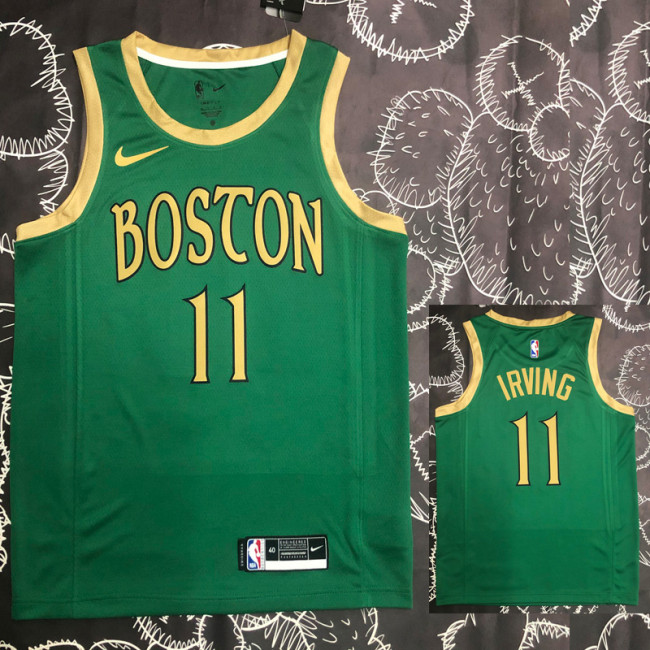 2020 CELTICS IRVING #11 City Edition Green Top Quality Hot Pressing NBA Jersey