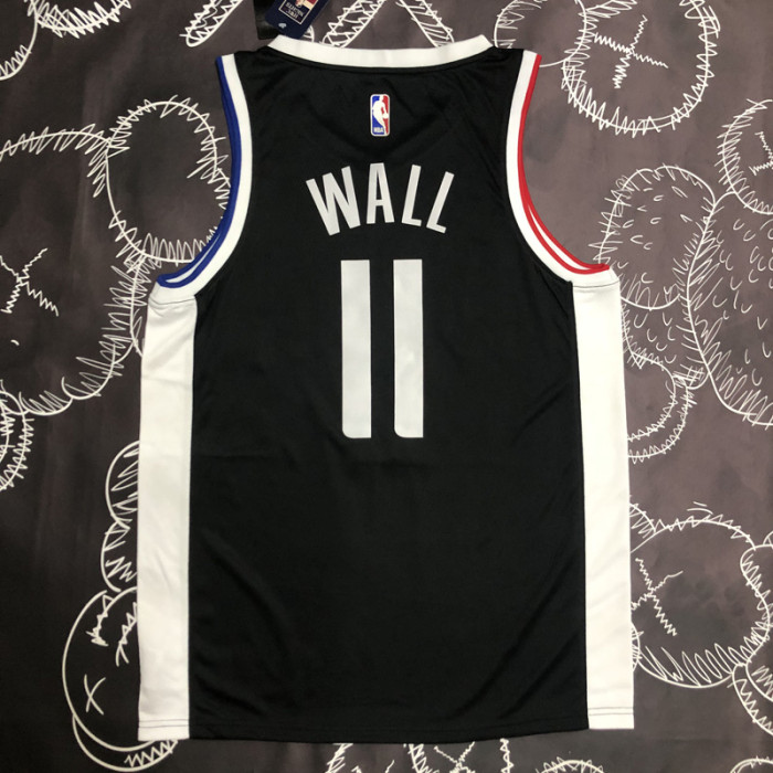 CLIPPERS WALL #11 Black Top Quality Hot Pressing NBA Jersey