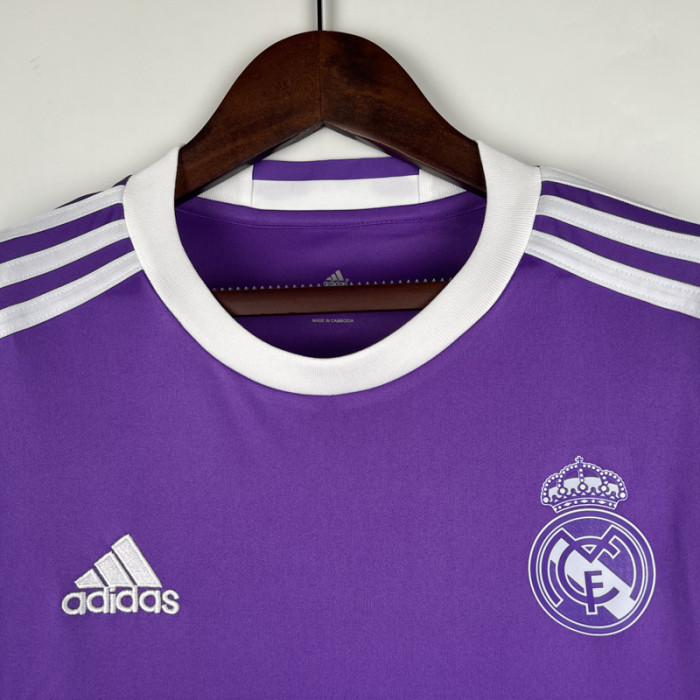 2016-2017 RMA Away Long Sleeve Retro Soccer Jersey (长袖)