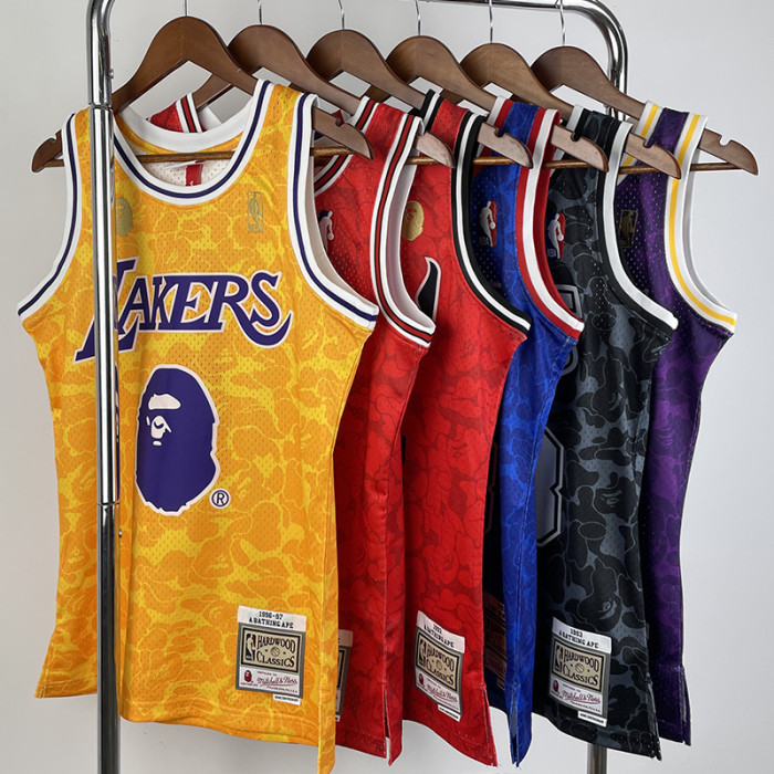 2023 NETS & BAPE #93 Blue Top Quality Hot Pressing NBA Jersey