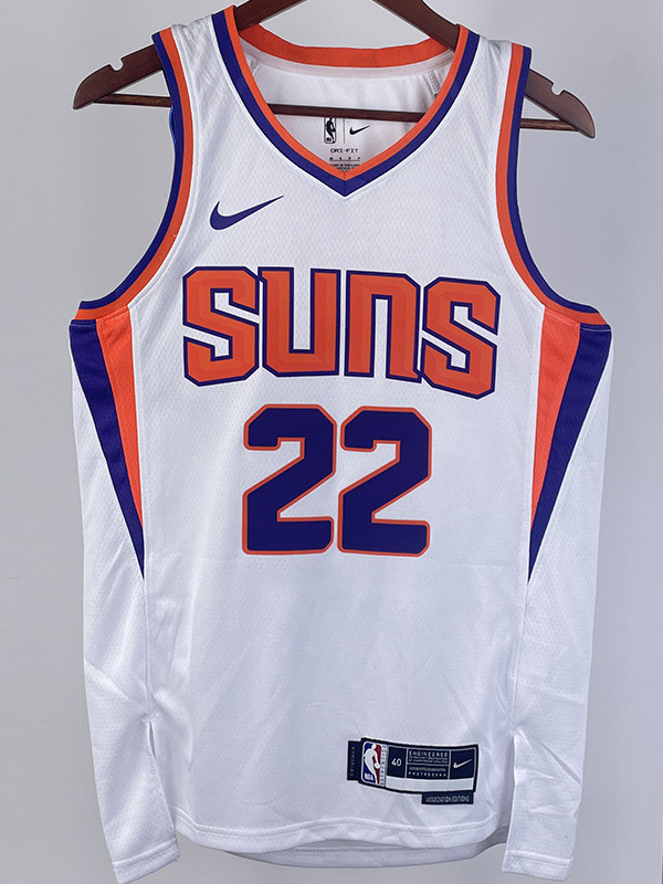 22-23 SUNS AYTON #22 White Top Quality Hot Pressing NBA Jersey