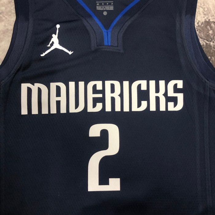 2021 Dallas Mavericks IRVING #2 Black Top Quality Hot Pressing NBA Jersey (Trapeze Edition)