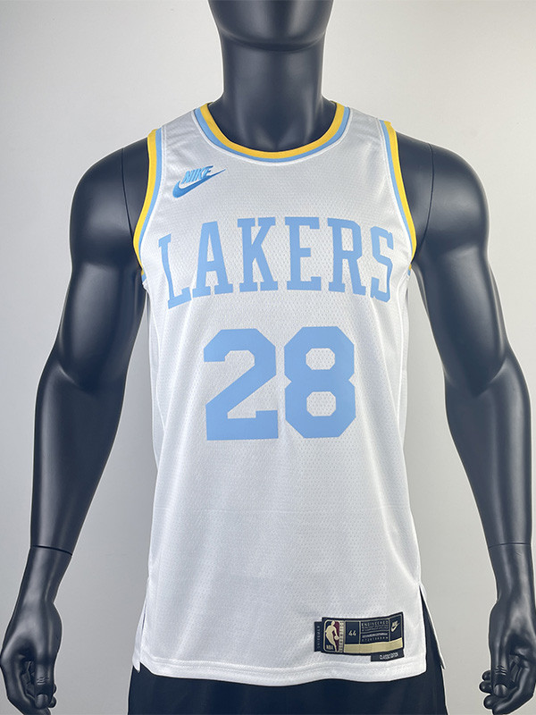 22-23 LAKERS HACHIMURA #28 White Retro Top Quality Hot Pressing NBA Jersey