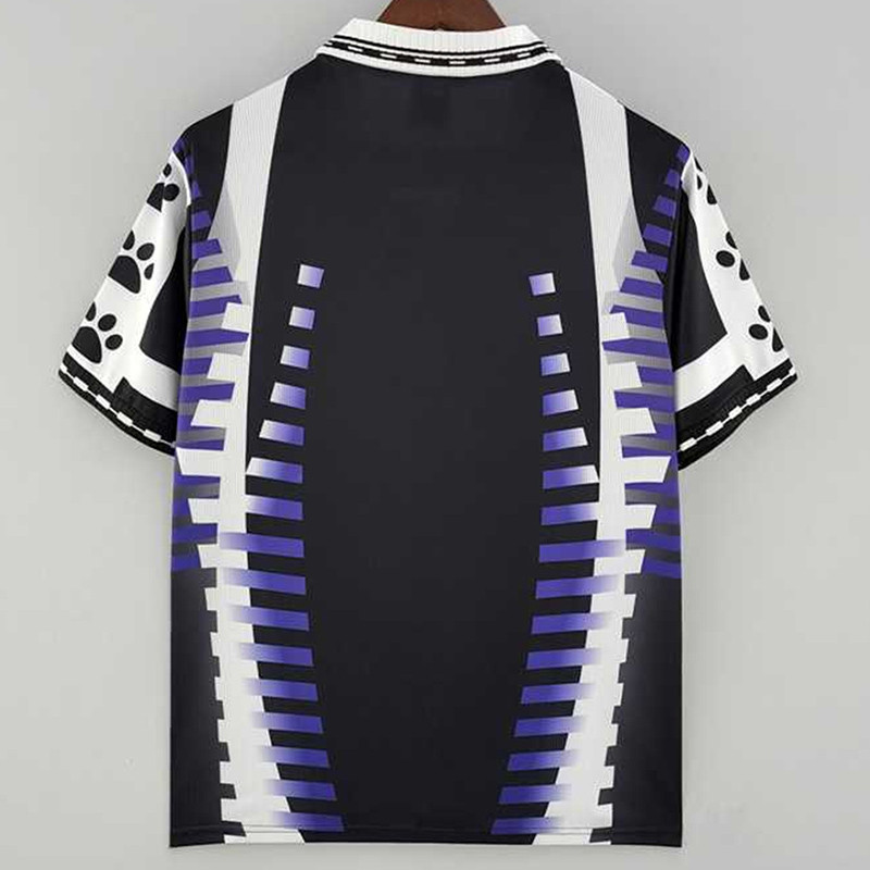 1997-1998 RMA Away Black Retro Soccer Jersey