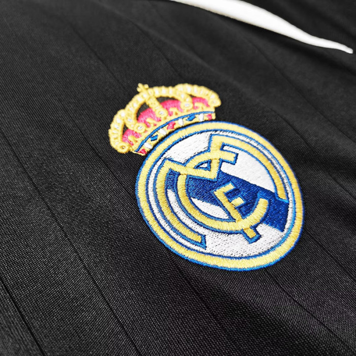 2006-2007 RMA Black Long Sleeve Retro Soccer Jersey
