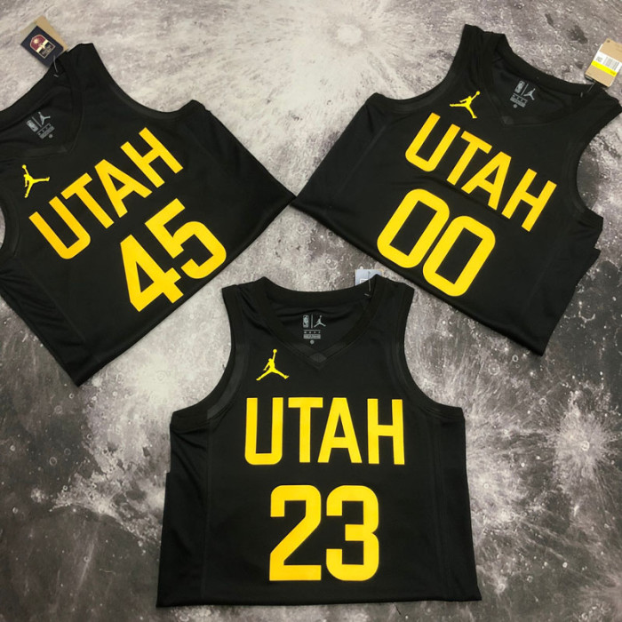 22-23 JAZZ MITCHELL #45 Black Top Quality Hot Pressing NBA Jersey (Trapeze Edition)