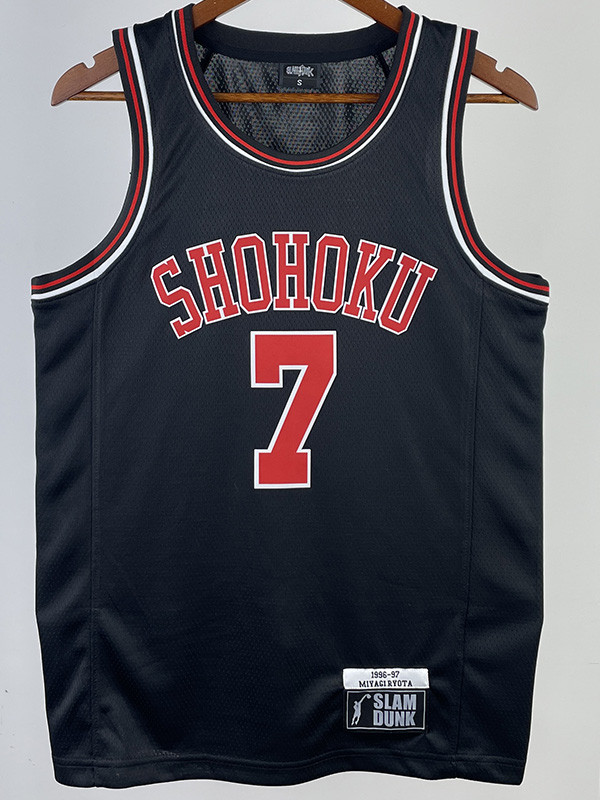 2023 SHOHOKU MIYAGI #7 Black Top Quality Hot Pressing NBA Jersey (带标）