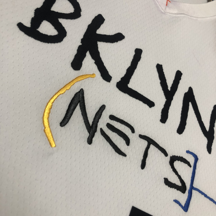 22-23 NETS DURANT #7 White City Edition Top Quality Hot Pressing NBA Jersey