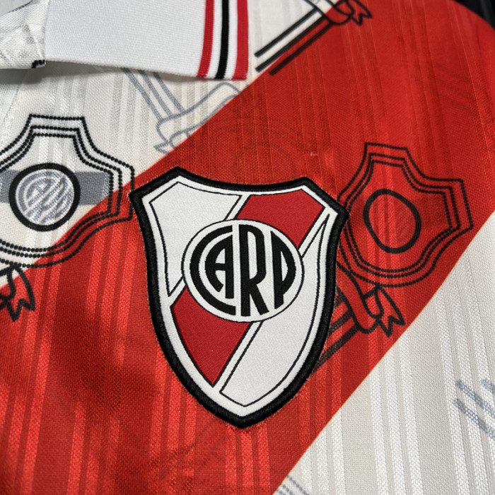 1996-1997 River Plate Home Retro Soccer Jersey
