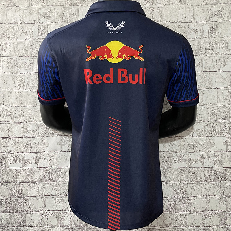2023 F1 Red Bull #11 Royal Blue Polo Red Racing Suit(有领11号)