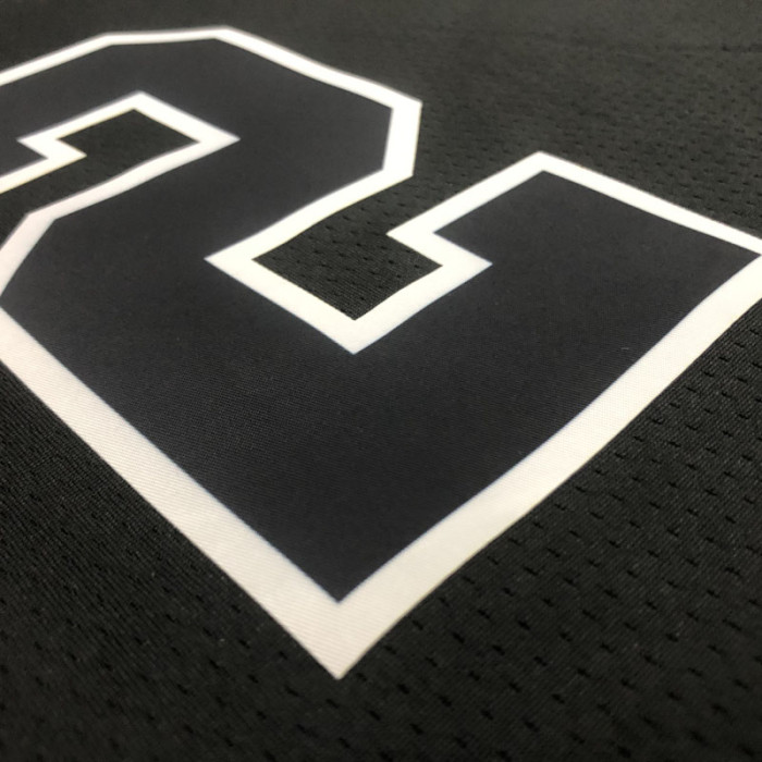 22-23 SA Spurs LEONARD #2 Black Top Quality Hot Pressing NBA Jersey (Retro Logo)
