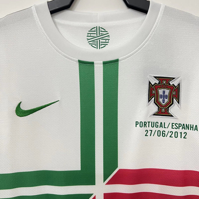 2012 Portugal Away Long Sleeve Retro Soccer Jersey (长袖)