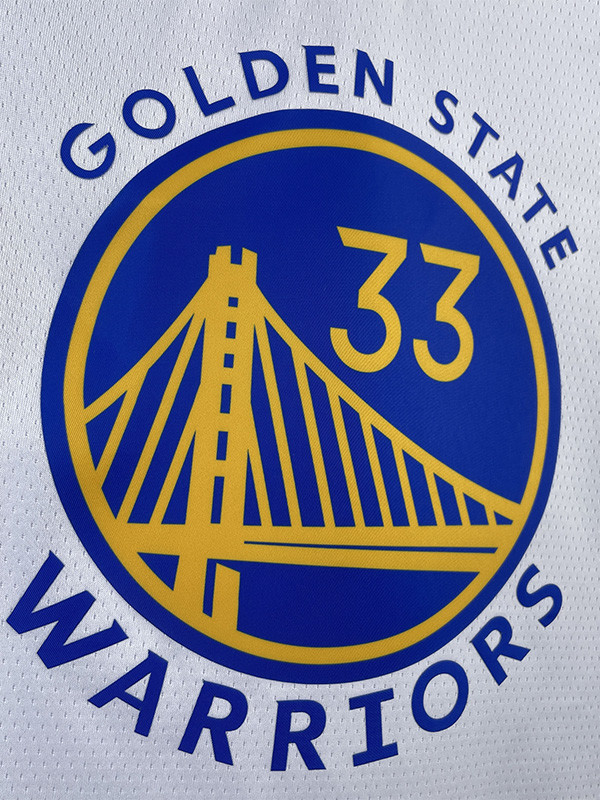 22-23 WARRIORS WISEMAN #33 White Top Quality Hot Pressing NBA Jersey (V领)