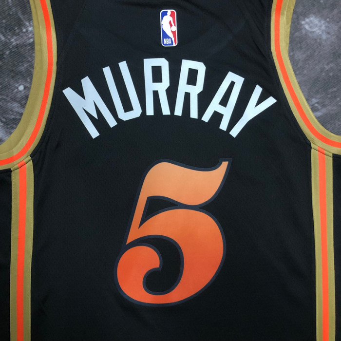 22-23 HAWKS MURRAY #5 Black City Edition Top Quality Hot Pressing NBA Jersey