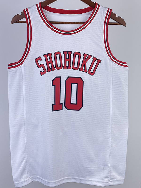 2023 SHOHOKU SAKURAGI #10 White Top Quality Hot Pressing NBA Jersey