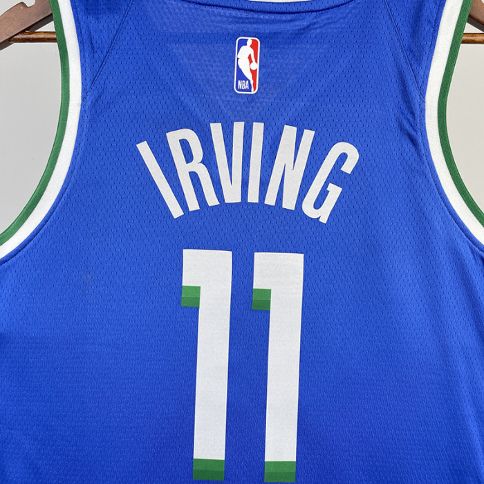 22-23 Dallas Mavericks IRVING #11 Blue City Edition Top Quality Hot Pressing NBA Jersey