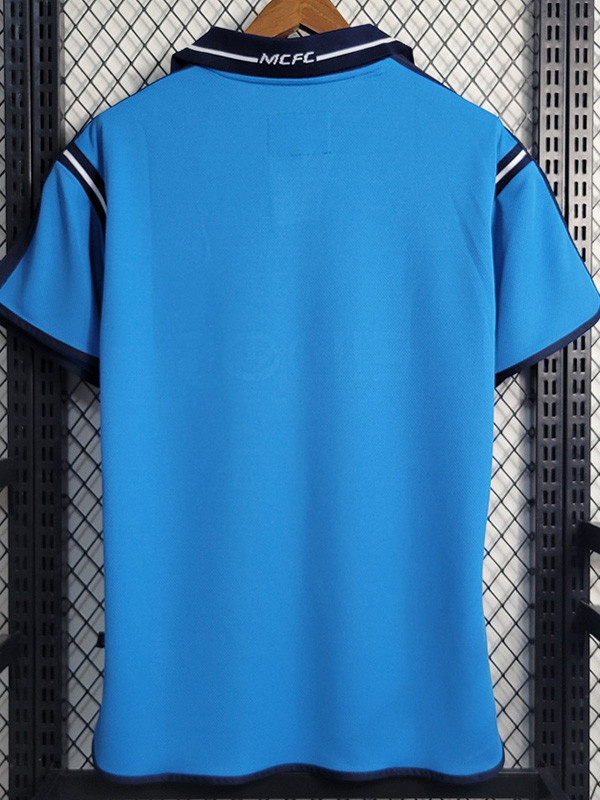 2001-2002 Man City Home Retro Soccer Jersey