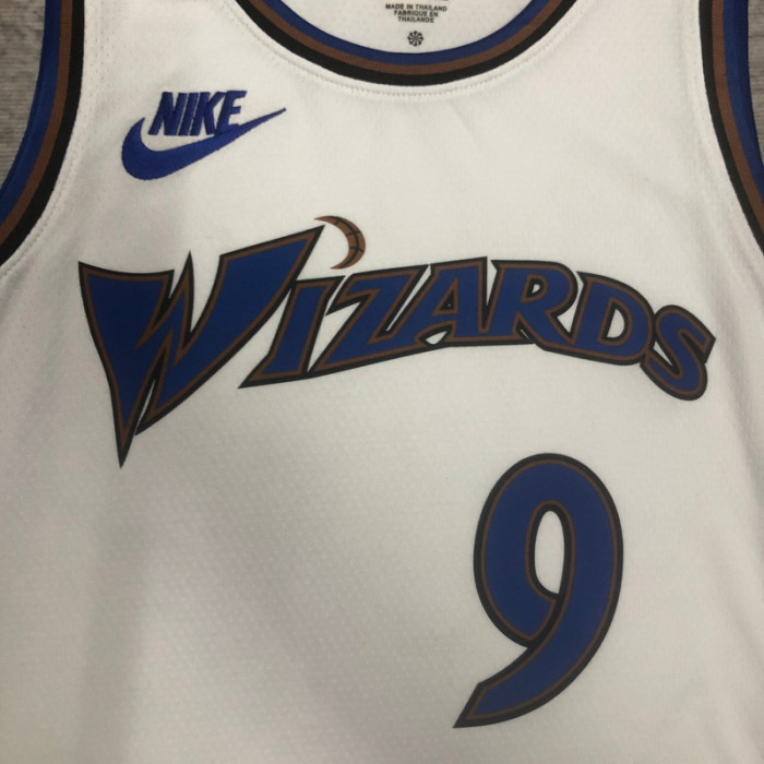 22-23 Wizards AVDIJA #9 White Top Quality Hot Pressing NBA Jersey (Retro Logo)