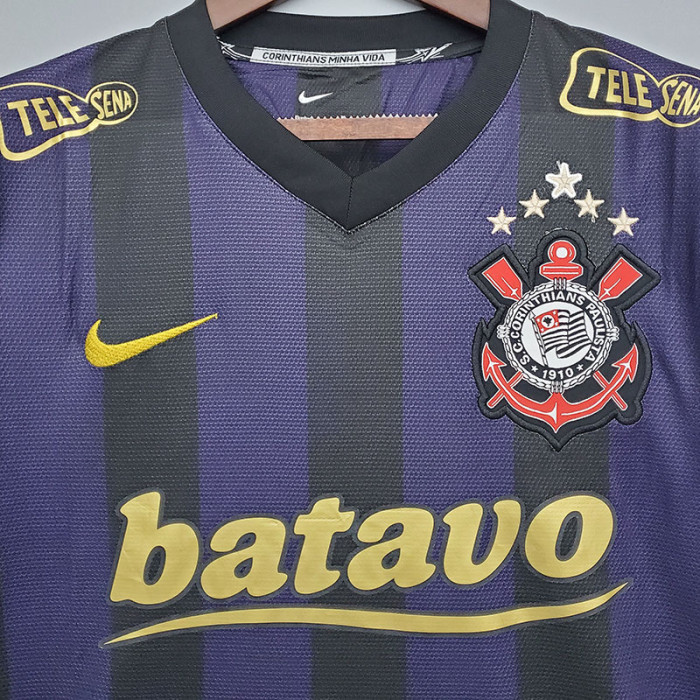 2009-2010 Corinthians 99th Anniversary Edition Black Retro Soccer Jersey