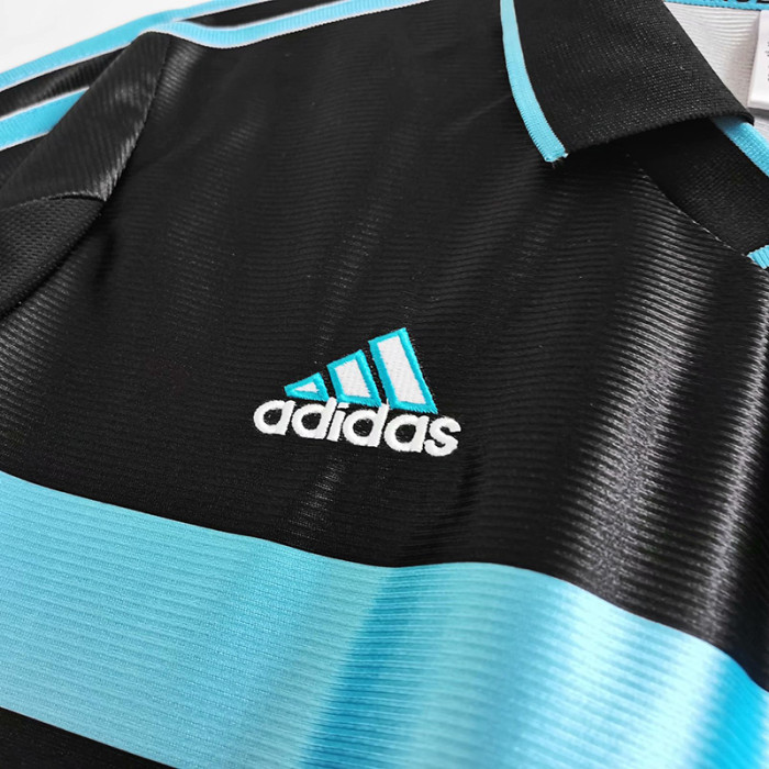 1999-2000 Marseille Away Black Retro Soccer Jersey