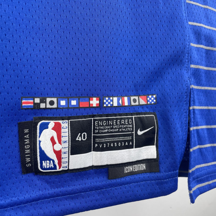 22-23 Clippers LEONARD #2 Blue Top Quality Hot Pressing NBA Jersey