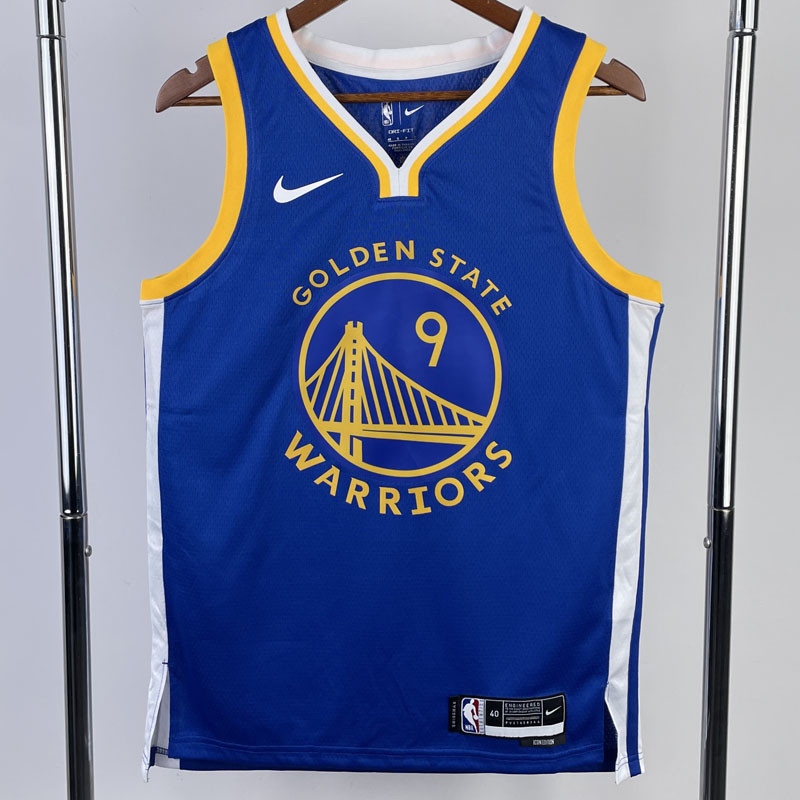 22-23 WARRIORS IGUODALA #9 Blue Top Quality Hot Pressing NBA Jersey (V领)
