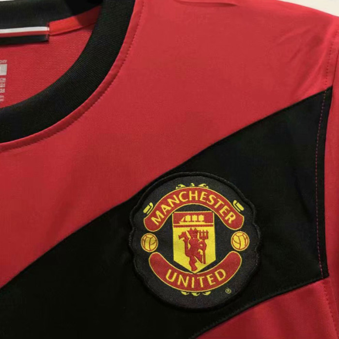 2009-2010 Man Utd Home Long Sleeve Retro Soccer Jersey (长袖)
