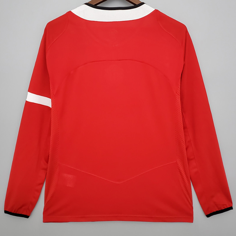 2005-2006 Man Utd Home Long sleeve Retro soccer jersey (长袖)