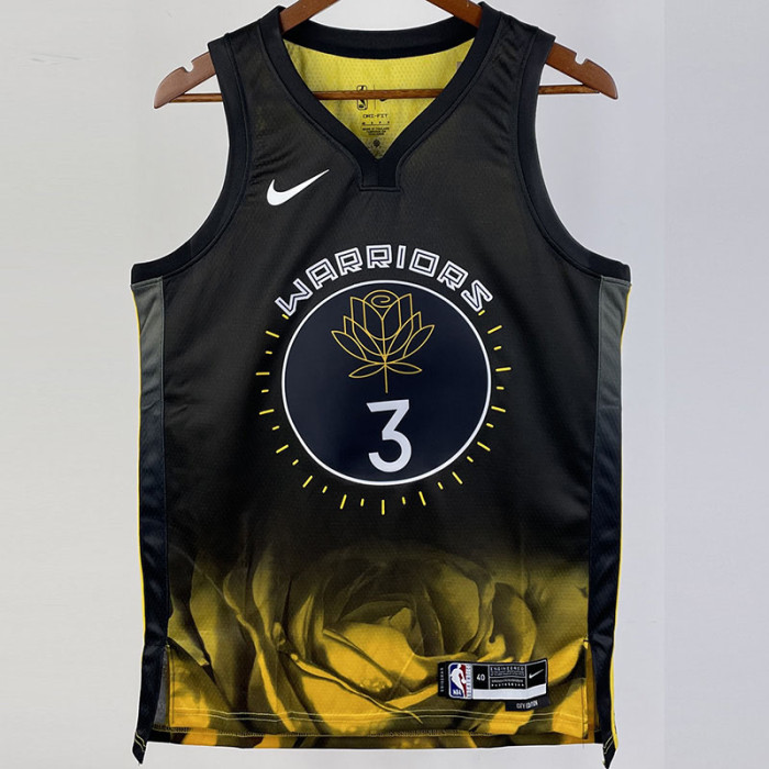22-23 WARRIORS PAUL #3 Black City Edition Top Quality Hot Pressing NBA Jersey