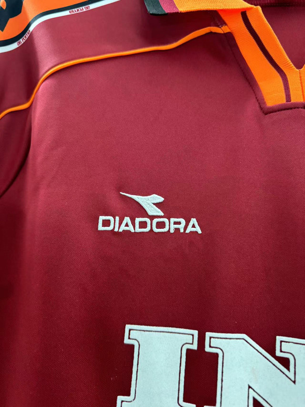 1998-1999 Roma Home Retro Soccer Jersey