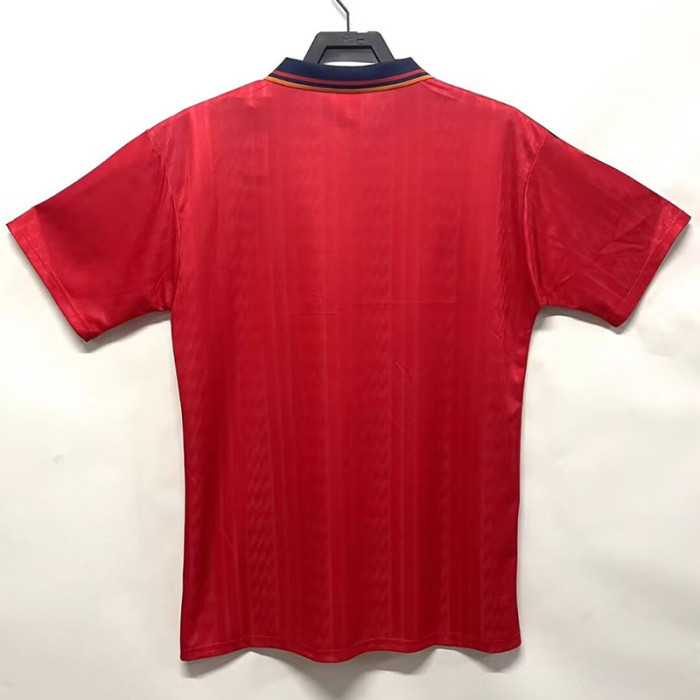 1994 Spain Home Red Retro Soccer Jersey