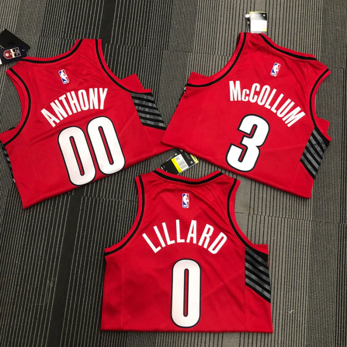 Trail Blazers ANTHONY #00 Trapeze Edition Top Quality Hot Pressing NBA Jersey
